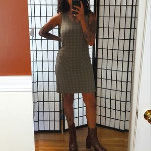 Vintage 90s plaid mini dress